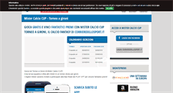 Desktop Screenshot of mistercalciocup.corrieredellosport.it